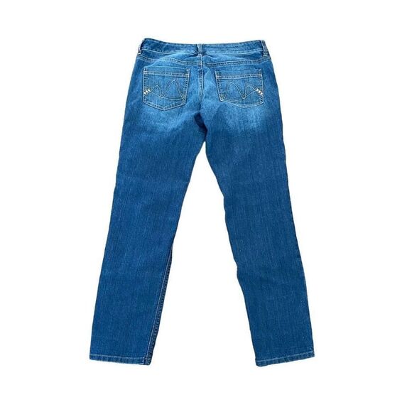 New York & Company Size 6 Jeans Slim Slouch Straight Leg Medium Wash - Picture 4 of 12